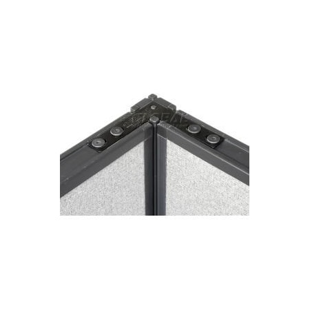 Global Equipment Interion    Corner 90 Degree Connector Kit For 46" H Raceway Panel Without Cable 248989N